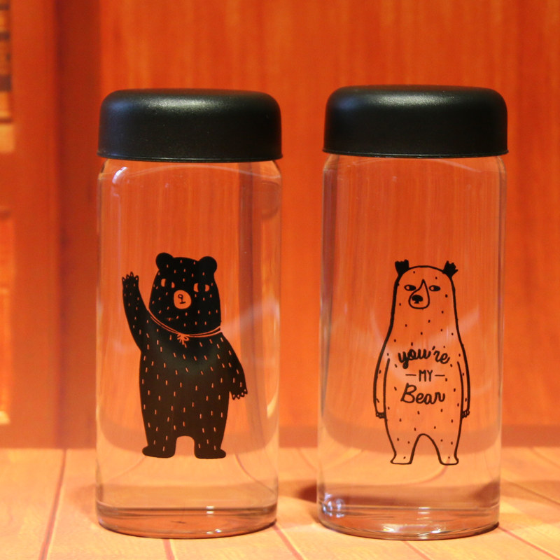 创意卡通高硼硅玻璃杯小容量可爱男女士水杯产品图