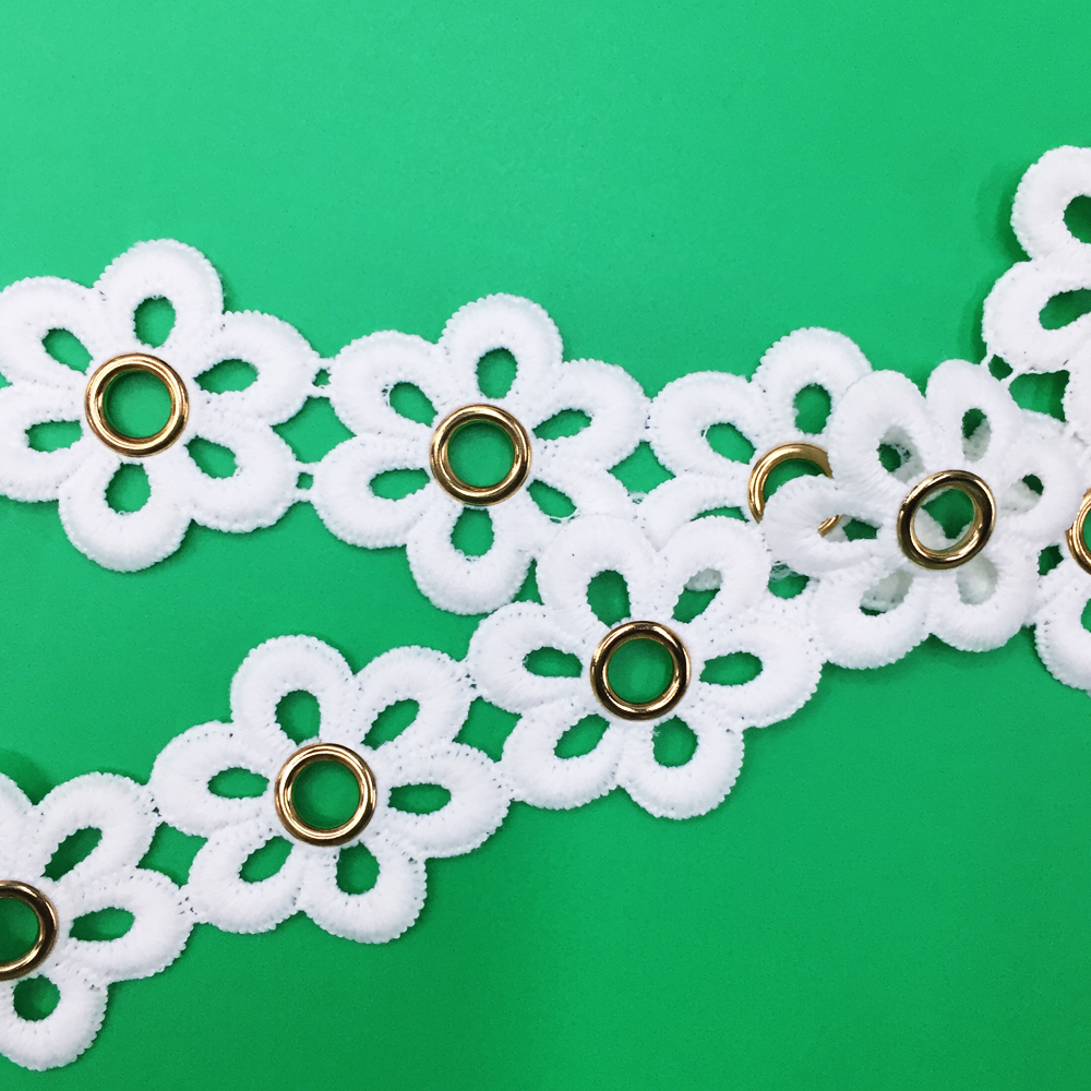 Factory direct sales of 600 # air-eye lace accessories, lace milk silk water-soluble embroidery Specification image