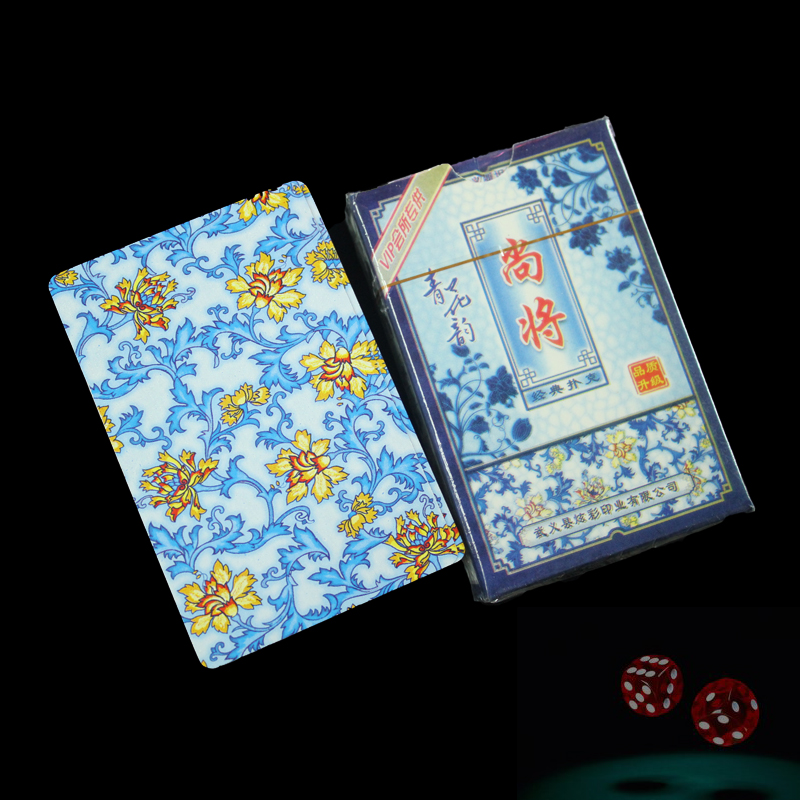 Poker series will be blue and white porcelain card magic poker 608