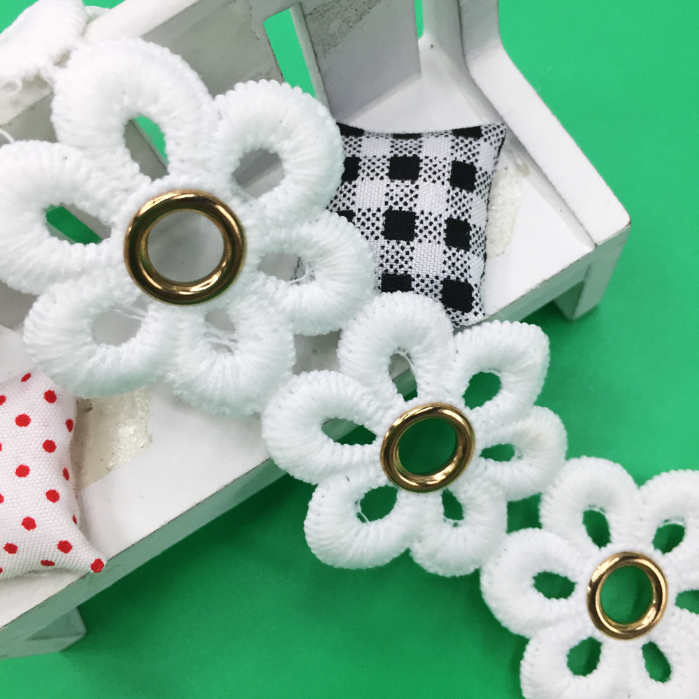 Factory direct sales of 600 # air-eye lace accessories, lace milk silk water-soluble embroidery details Picture