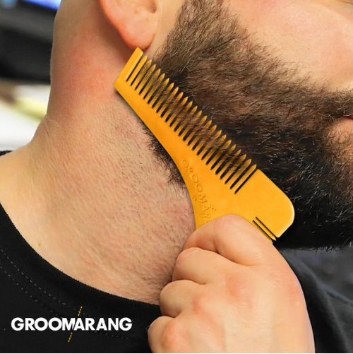 新款梳子 胡子造型模板梳理工Beard GROOMARANG图