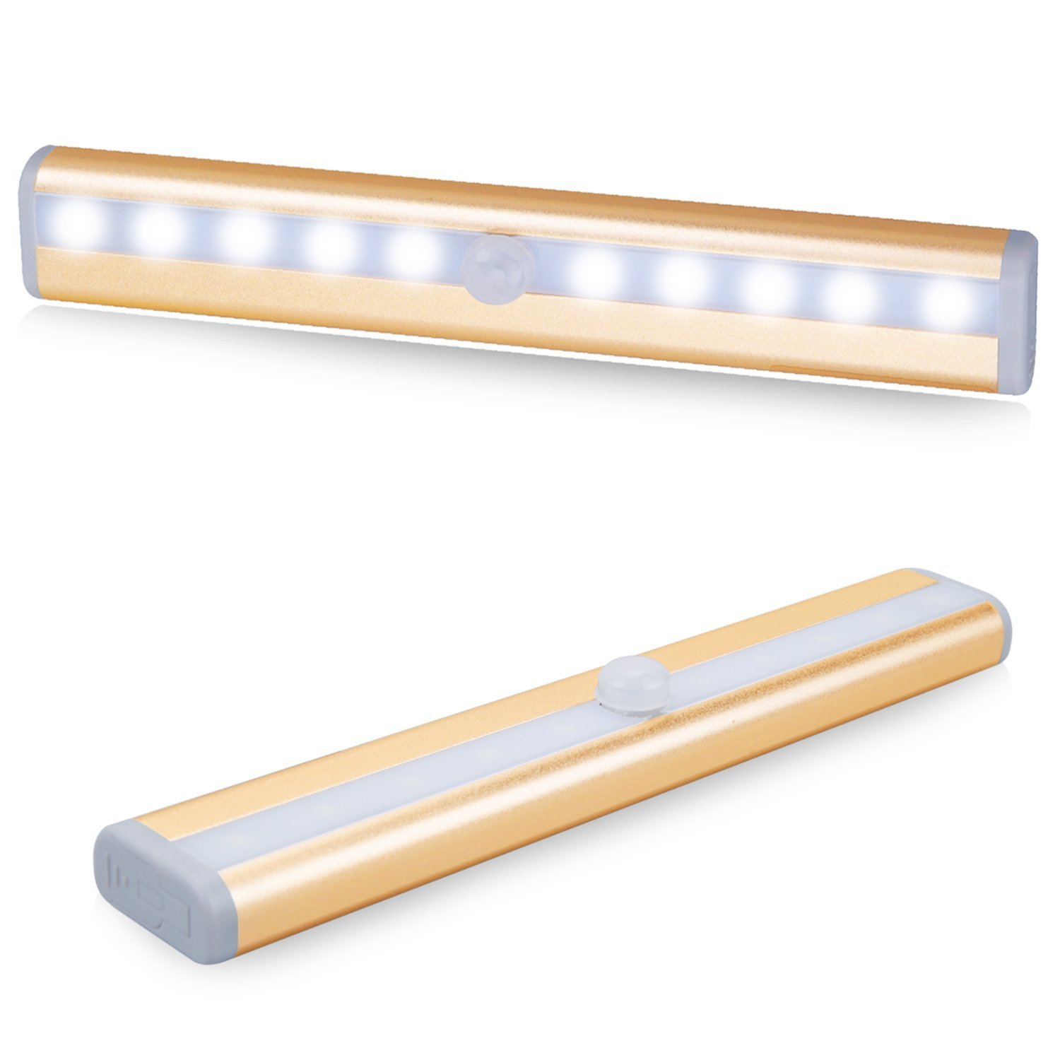 Amazon and ebay bestsellers: 10LED golden human body sensor light, cabinet light, wardrobe light, night light