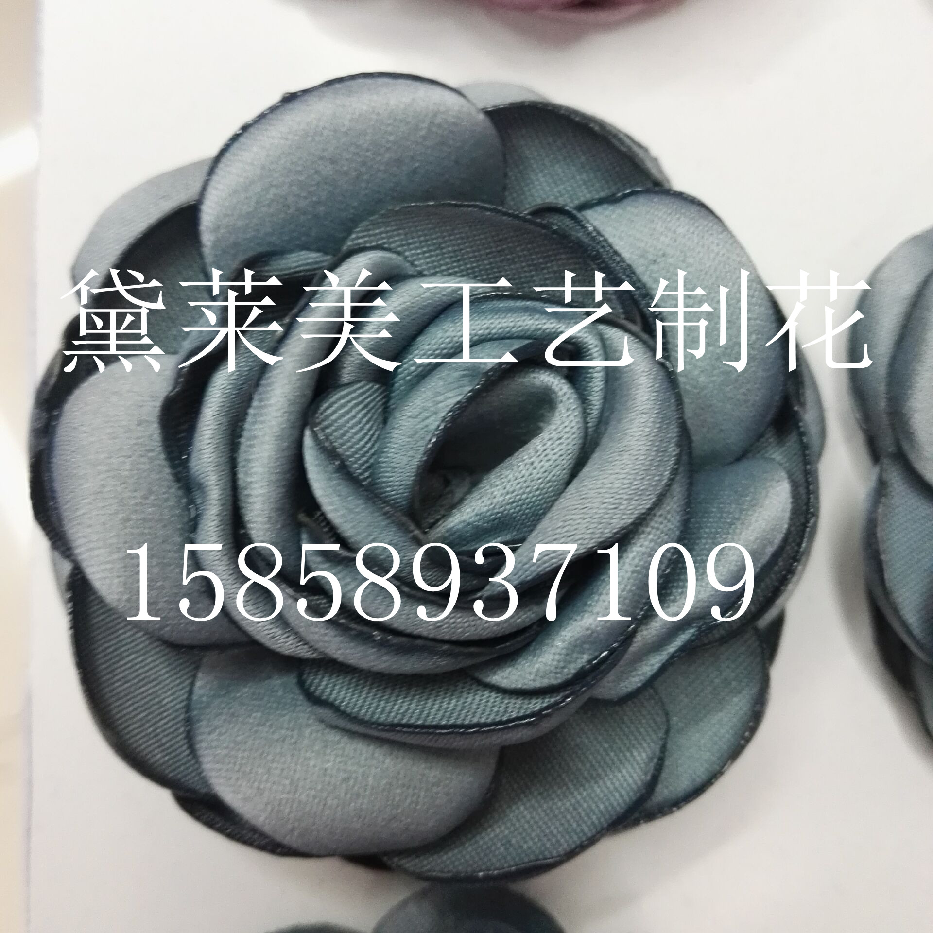 烧边玫瑰,手工花,蝴蝶结，胸花烧边花烧花产品图