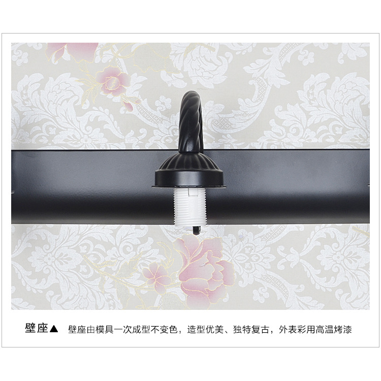 European-style ironwork mirror headlights, bathroom lamps, double-headed, triple-headed and four-headed mirror headlights, classic bathroom mirror headlights wholesale Specification image