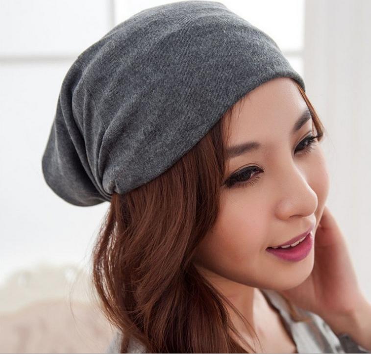 韩版女月子帽三用秋冬套头帽 成人堆堆帽细节图