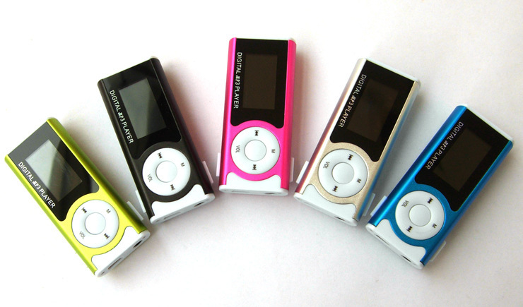 Factory outlet card with screen flashlight MP3 with lamp clip MP3/ metal clip with out-of-band sound thumbnail