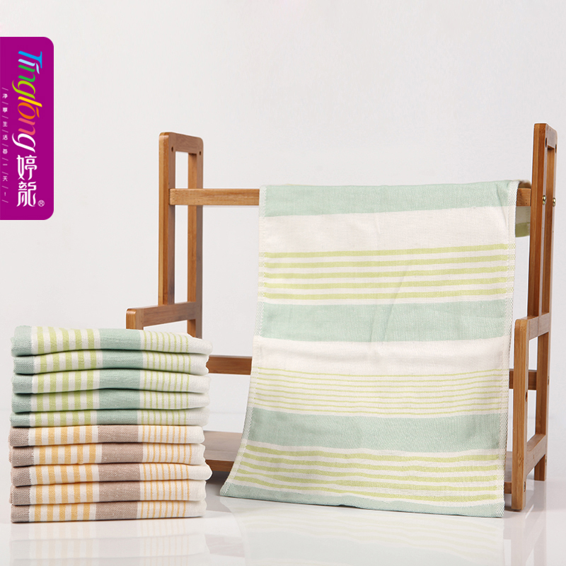 Yiwu daily necessities towel wholesale cotton horizontal strip gauze children's towel small towel towel towel baby products towel