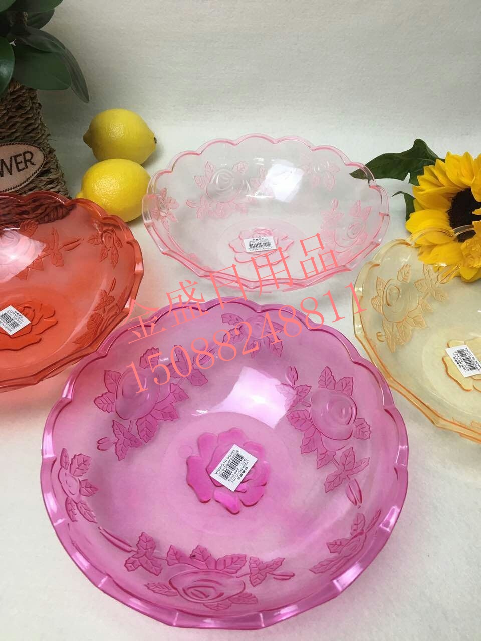 创意果盘瓜果零食盘透明水晶现代客厅水果盘干果盘
