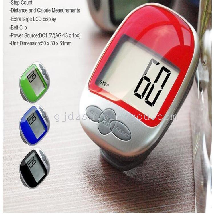 The 793 electronic pedometer features a multi-functional large-screen LCD display that shows the calorie records of the elderly pedometer