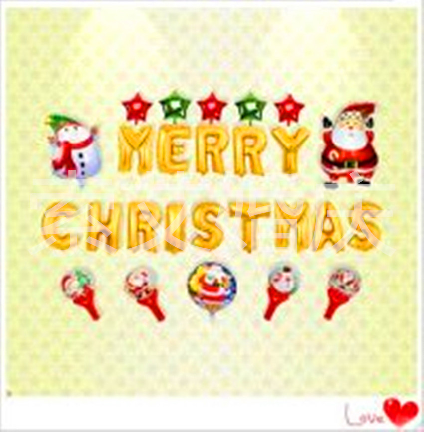 Santa Claus, Christmas tree, Christmas Snowman and other Christmas series letter sets Specification image