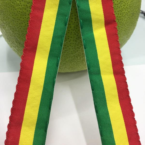 Direct sales of red, yellow and green polyester belts from the manufacturer, with a large number of specifications of fish silk woven belts in stock Application Scenario
