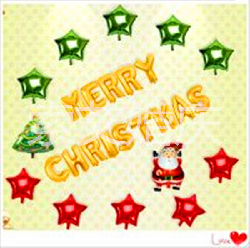 Santa Claus, Christmas tree, Christmas Snowman and other Christmas series letter sets Application Scenario