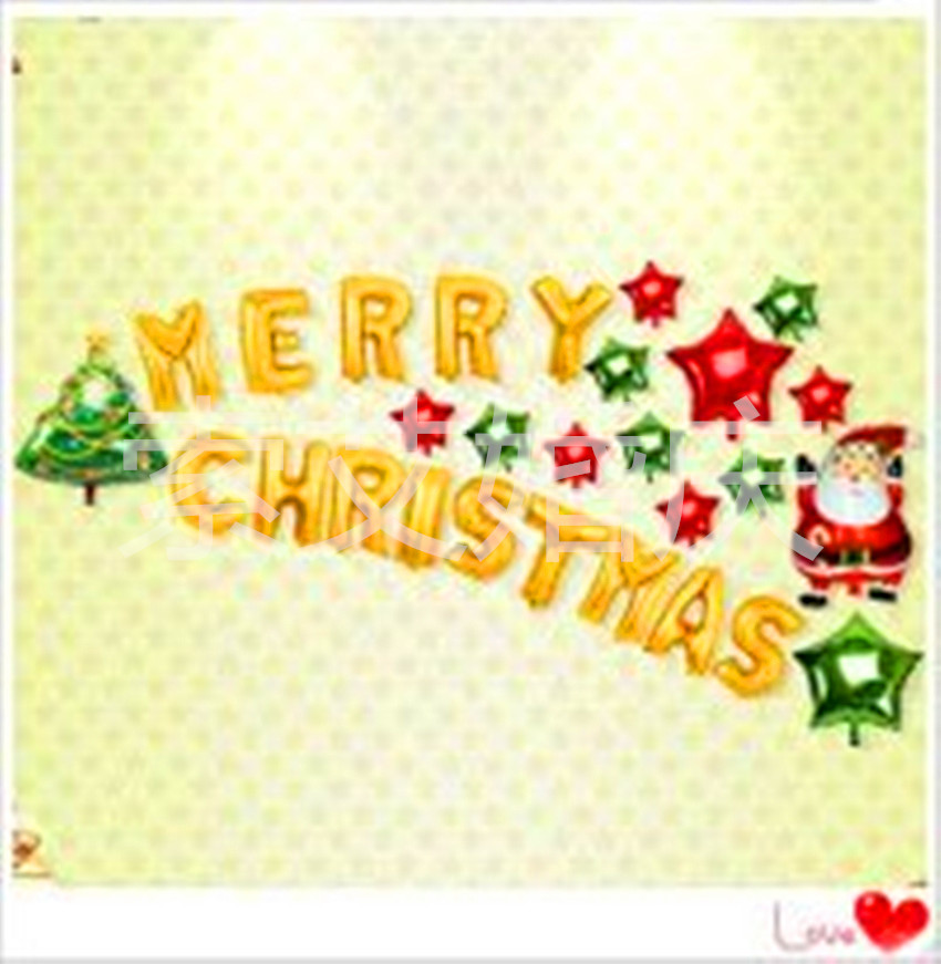 Santa Claus, Christmas tree, Christmas Snowman and other Christmas series letter sets details Picture