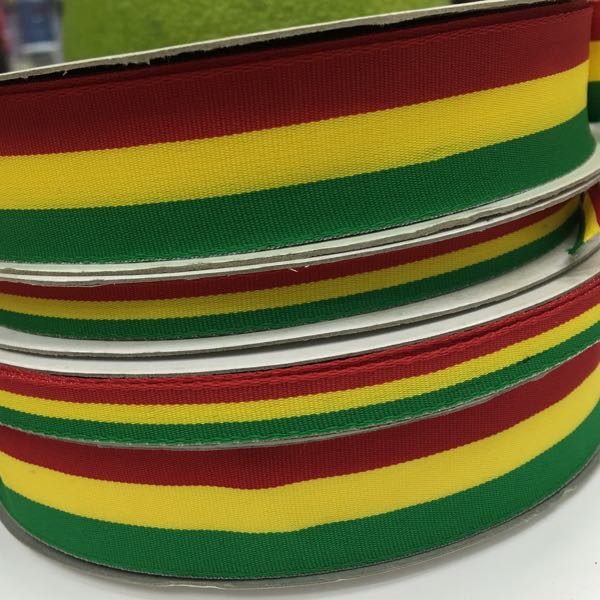 Red yellow green polyester belt manufacturers direct rain ribbon thumbnail