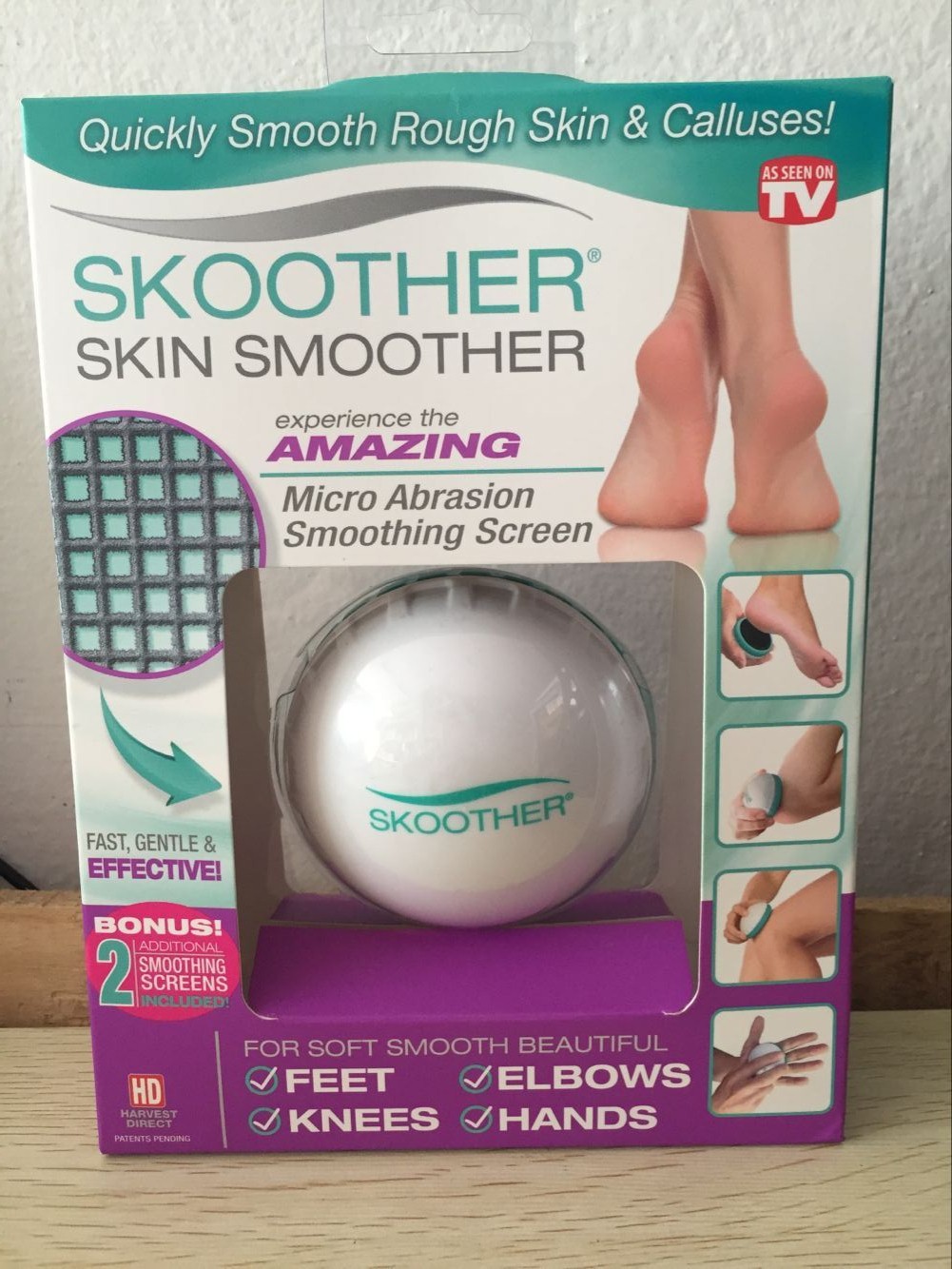 Skoother 圆形磨脚器修脚去脚皮去角质器手动磨脚器