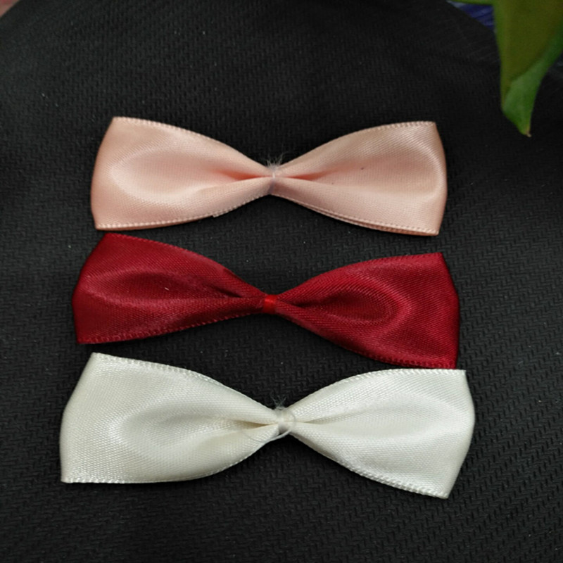 8 minutes 2.5 cm polyester bow ribbon gift box packaging clothing bow tie accessories details Picture