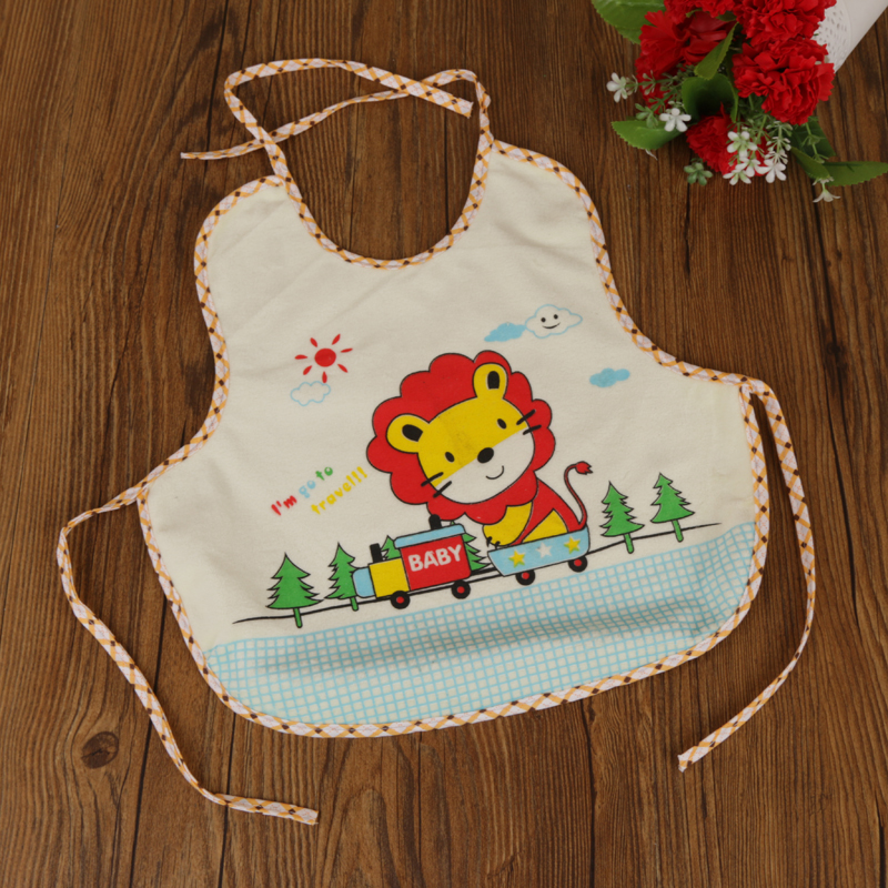 Velvet Little Lion driving bib, bib, saliva towel, food bag, infant and toddler feeding button bib Specification image