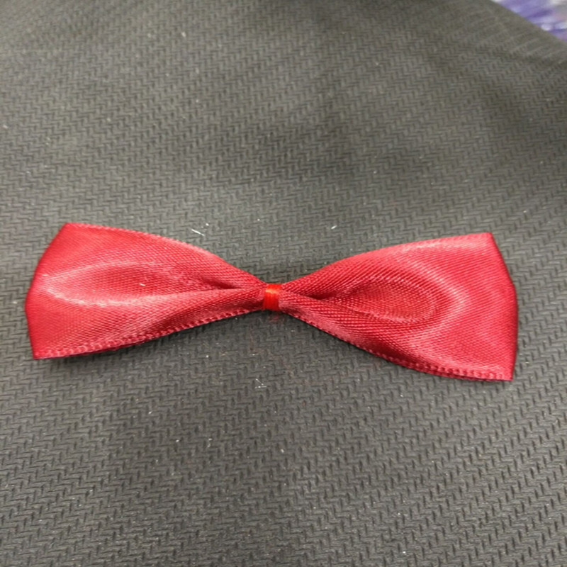 8 minutes 2.5 cm polyester bow ribbon gift box packaging clothing bow tie accessories Application Scenario