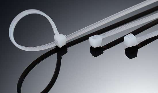 Fixed plastic nylon cable tie buckle self-locking white cable tie