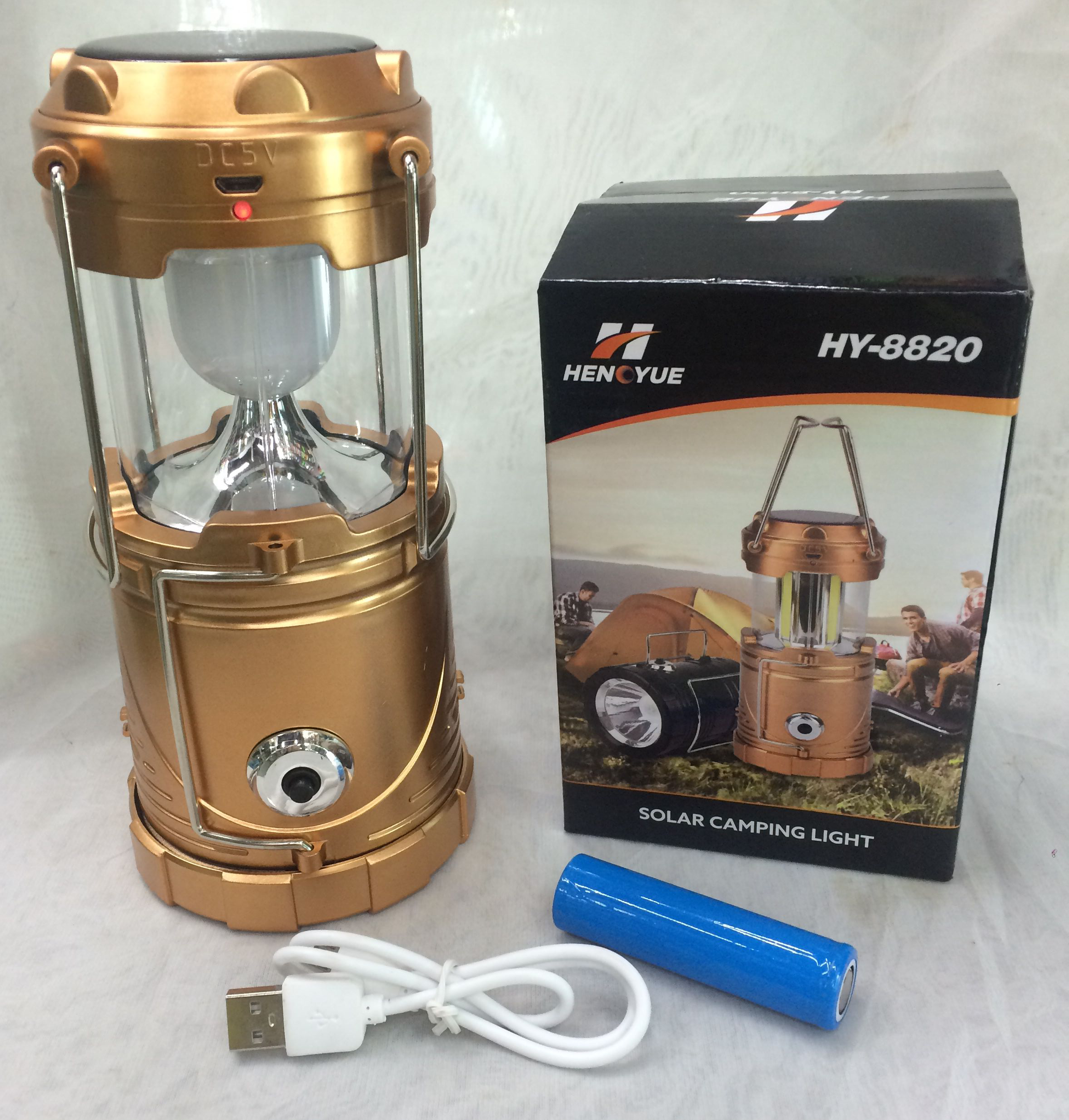 Super bright solar powered campground camping light tent light horse-light emergency light pull hand torch