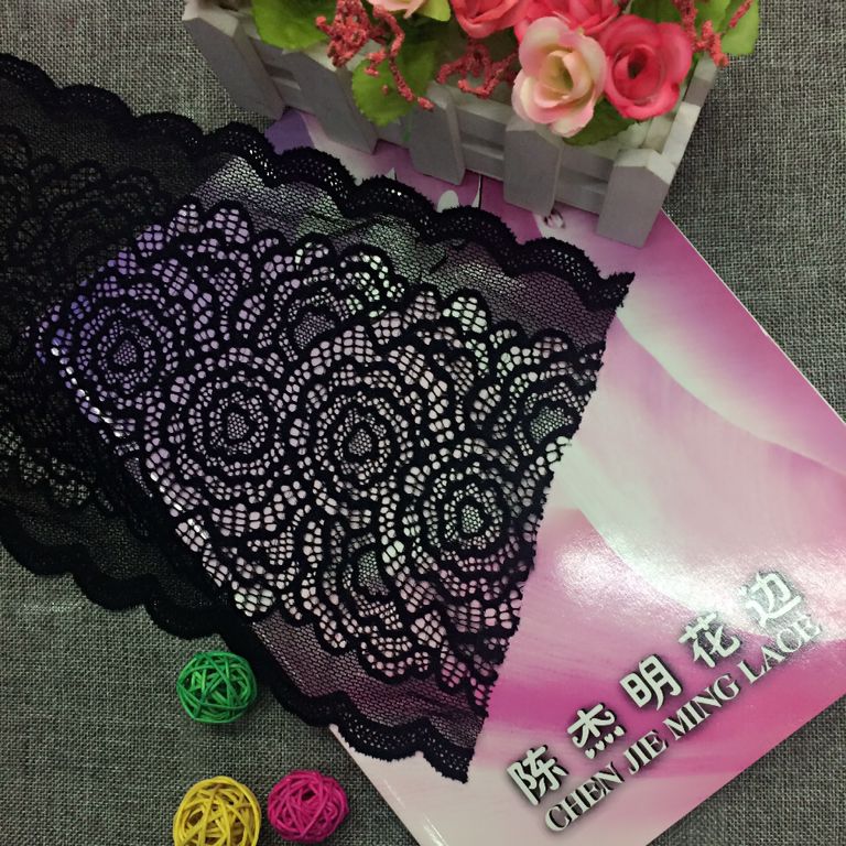 Elastic multi-color lace trim clothing accessories multi-purpose style details Picture