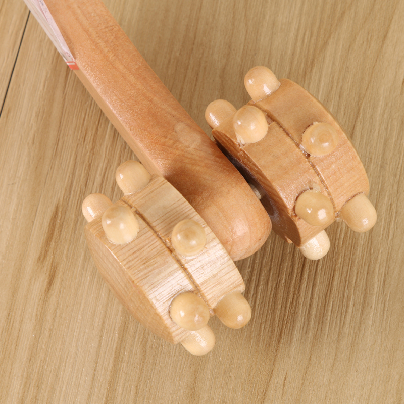Wooden Four-Wheel Hand Massager Roller Massager Waist Neck Back Shoulder Leg Massage Application Scenario