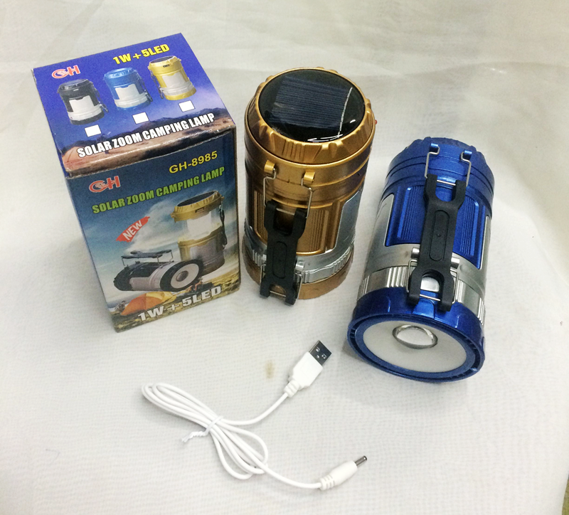 Super bright solar powered campground camping light tent light horse-light emergency light pull hand torch