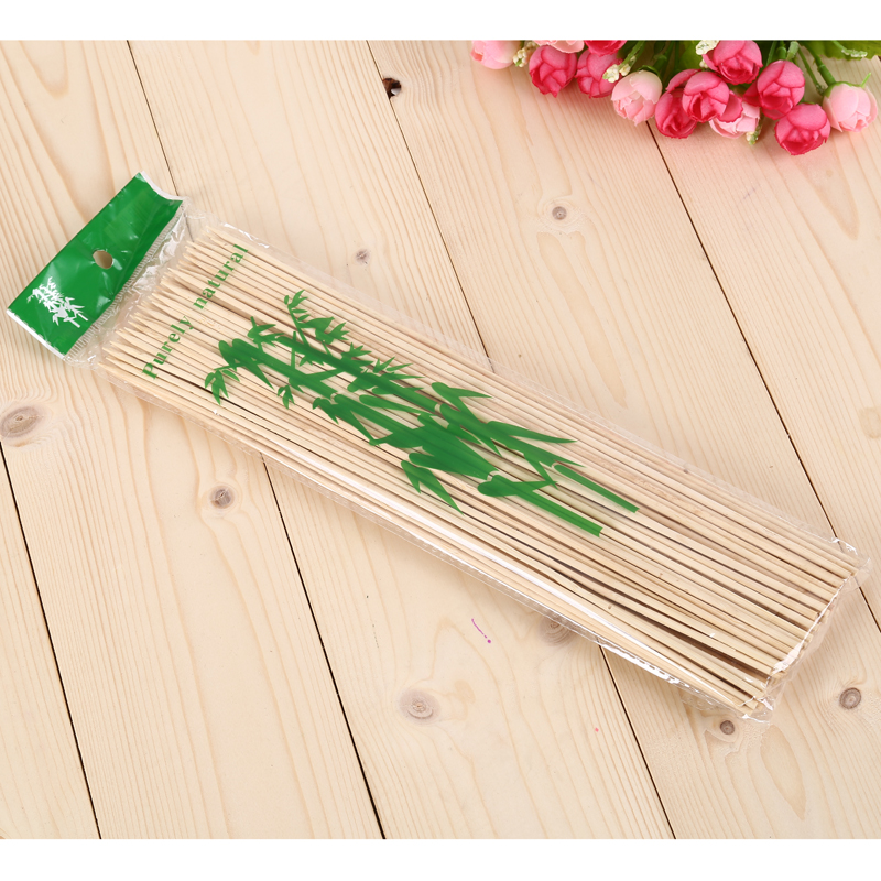 Bamboo stick wood grill utensils Lamb skewer bamboo stick wood stick barbecue stick thumbnail