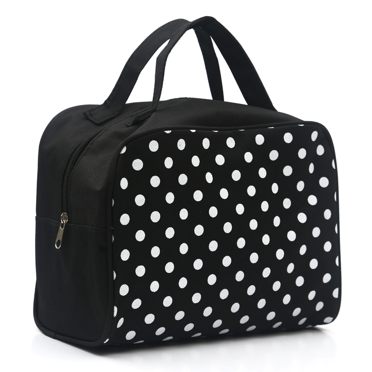 Korean polka dot handbag, lunch box, bento bag, waterproof storage bag, Mingtai original manufacturer Specification image