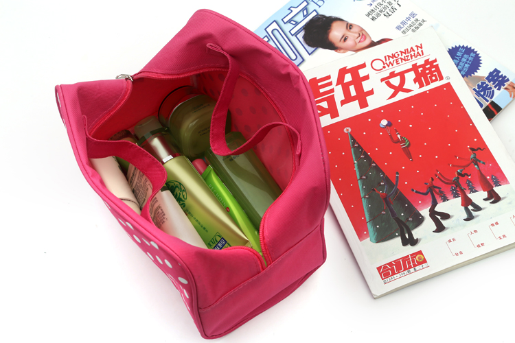 Korean polka dot handbag, lunch box, bento bag, waterproof storage bag, Mingtai original manufacturer Application Scenario