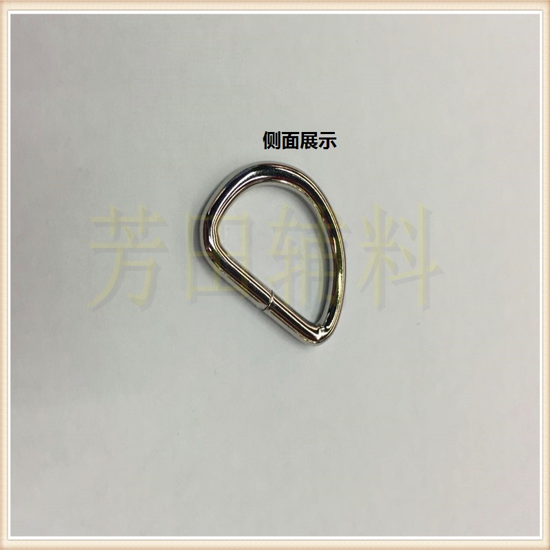 25内径现货铁丝铁线半元半圆D字环白色产品图