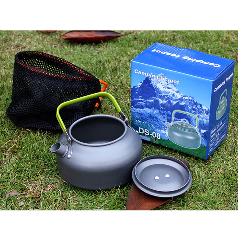 Outdoor Kettle Portable Teapot Camping Coffee Pot Aluminum Alloy Kettle Mini Leisure Kettle 0.8L details Picture