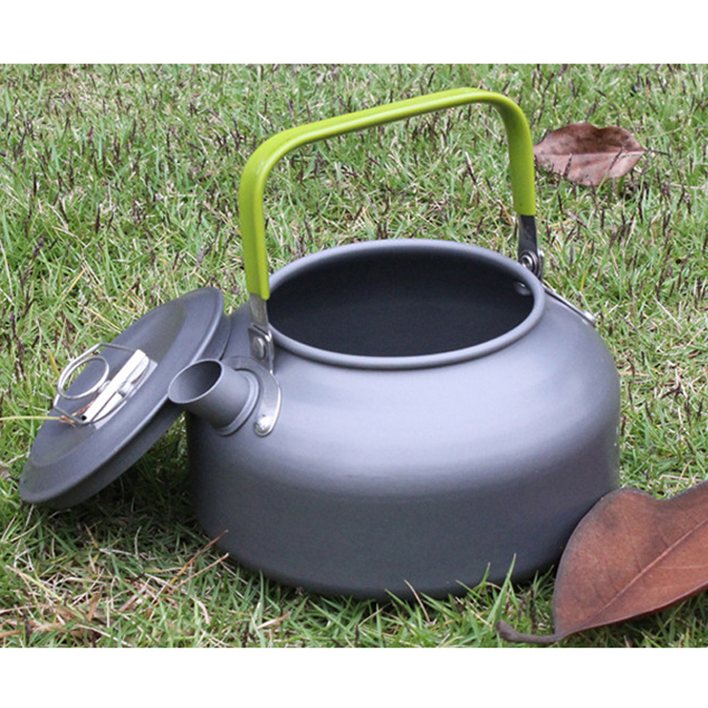 Outdoor Kettle Portable Teapot Camping Coffee Pot Aluminum Alloy Kettle Mini Leisure Kettle 0.8L