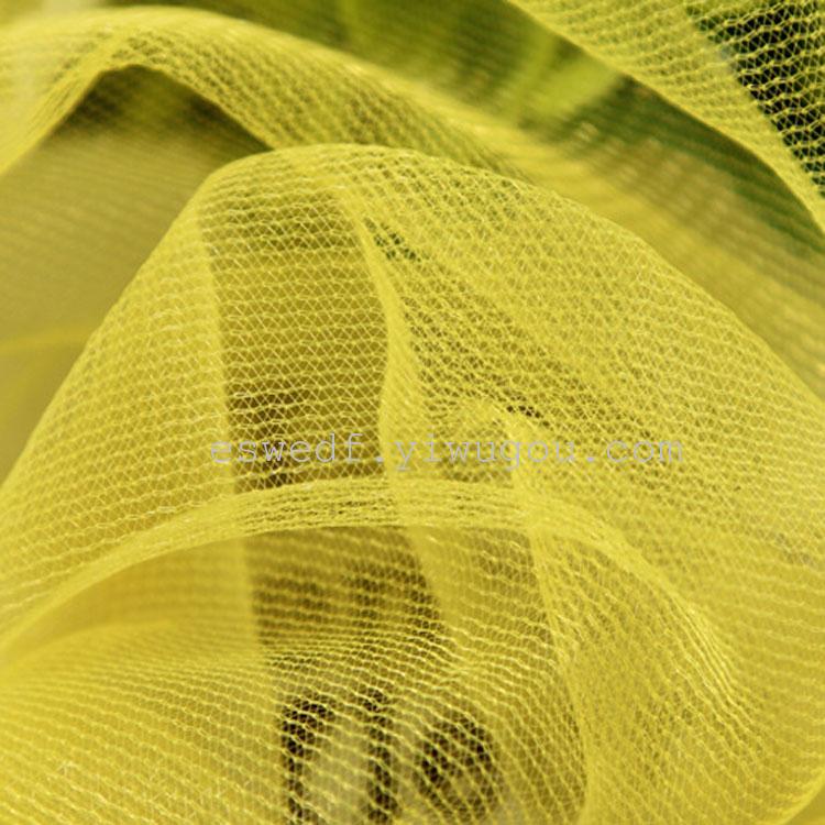 Factory direct sales of 20D hard polyester flat fabric, puffy skirt mesh fabric details Picture