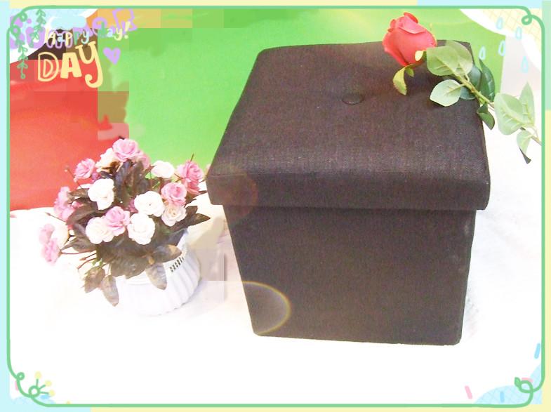 Yiwu Selection Ge Lai cloth art simple rural style multi-function button 30X30X30 folding nano stool thumbnail