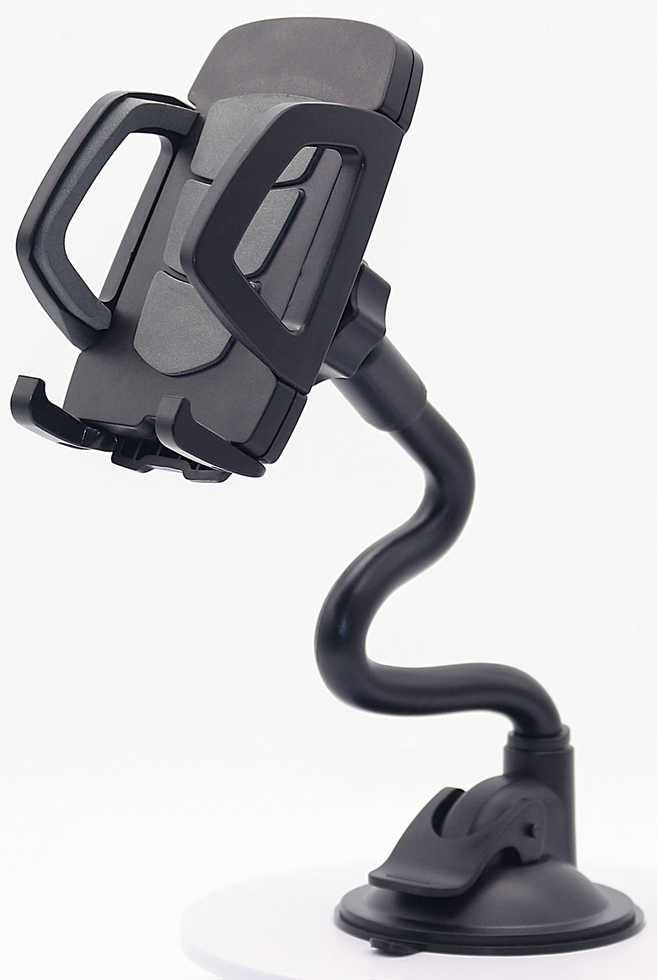 新款车载手机架盾牌软管360度旋转汽车手机架汽车内饰用品产品图