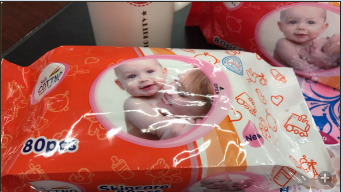 Export 80 pieces of baby wipes spunlace cloth