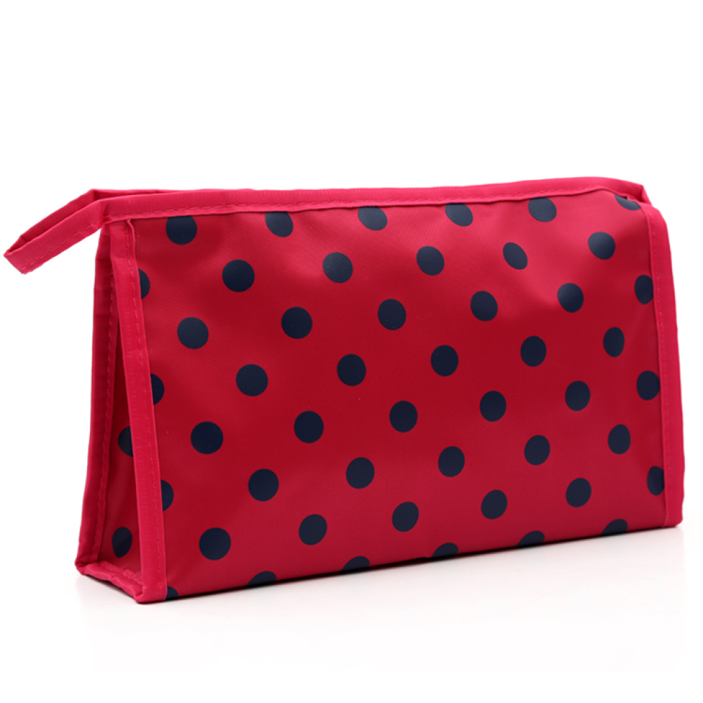 厂家直销韩版波点化妆包收纳包手提包230布料