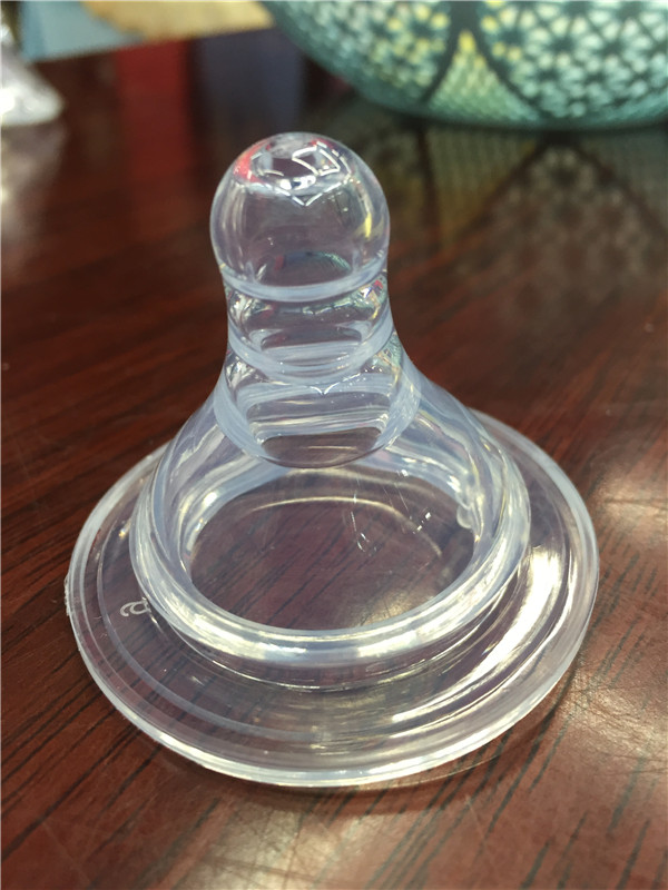 宽口径液体硅胶奶嘴可配各种宽口奶瓶母乳实感奶嘴