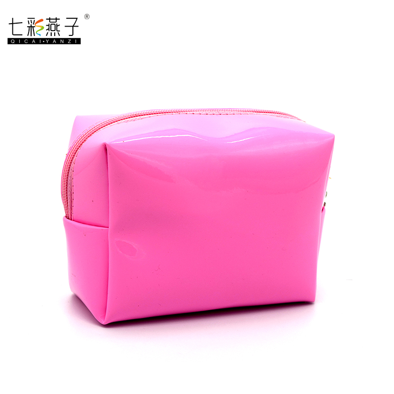 Espejo PU bolsa de maquillaje bolsa de maquillaje bolsa de tocador clutch bolsa de color sólido bolsa de príncipe bolsa de regalo logotipo hecho details Picture