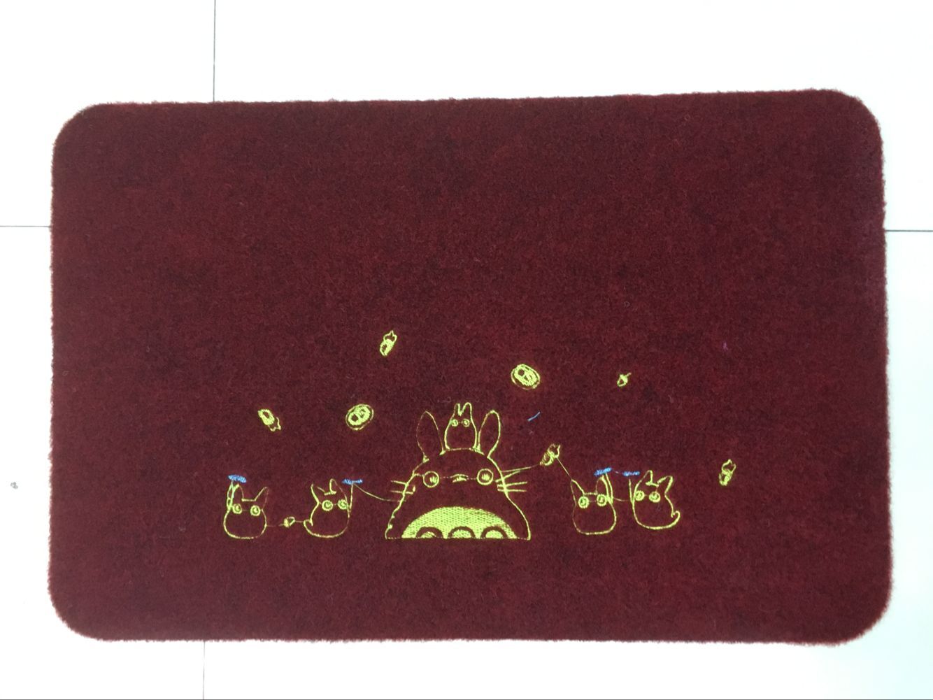 TPR Rubbing Embroidery Door mat, Anti-slip floor mat, anti-slip foot mat, Rubbing Mat, 38*58cm Specification drawing