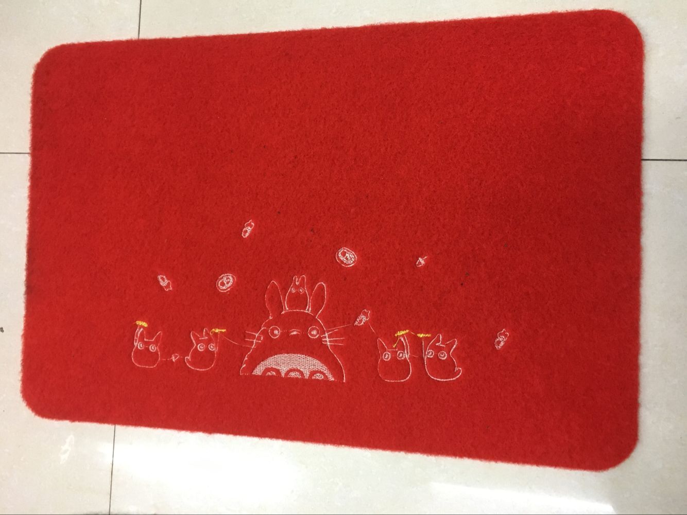 TPR Rubbing Embroidery Door mat, Anti-slip floor mat, anti-slip foot mat, Rubbing Mat, 38*58cm Application Scenario