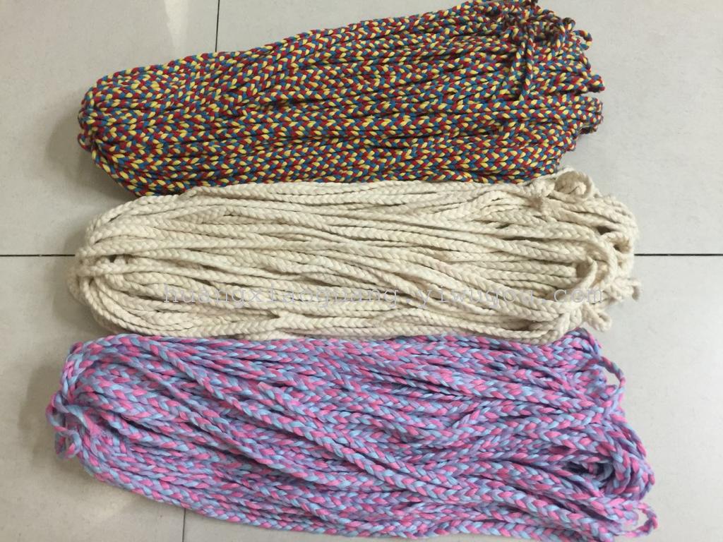 三股棉绳 包装材料玩具洋娃娃麻花辫子绳详情图1