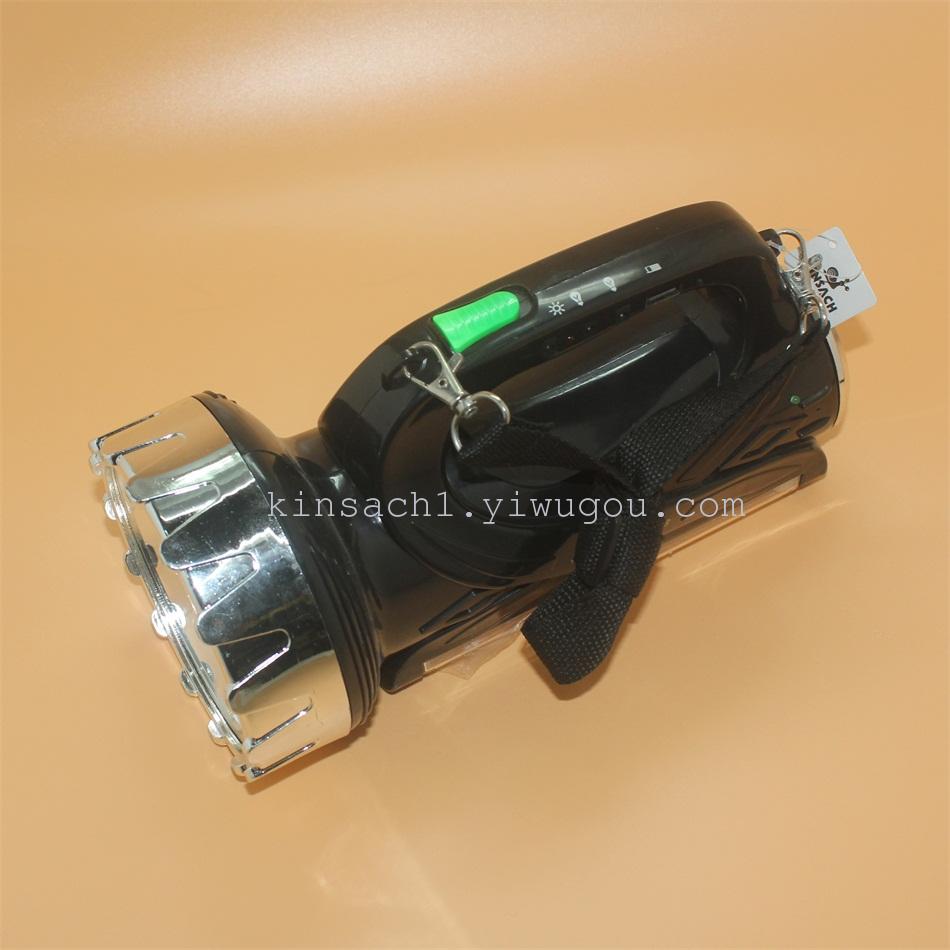 Jinsha poly plastic camping lamp glass horse lamp shooting direct selling YW-7388-3W flashlight thumbnail
