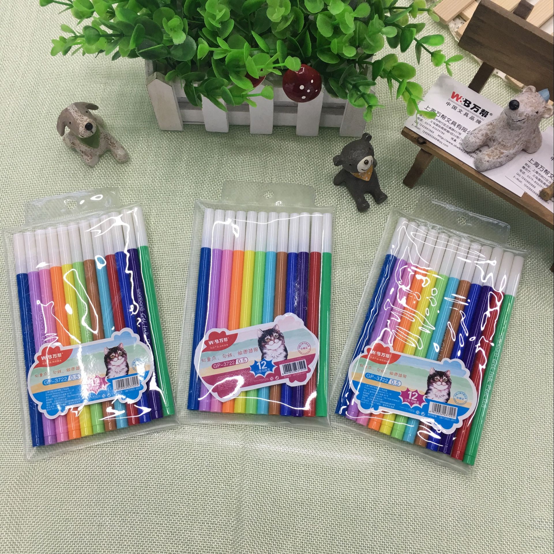 Wanbang 3722 color gel pen 12-color outlining pen Application Scenario