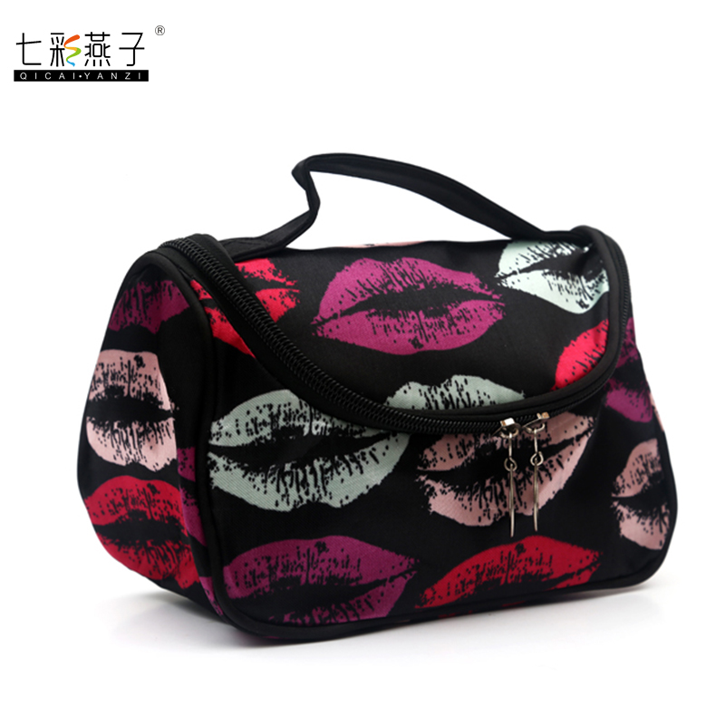 Polka dot makeup bag Makeup bag Wash bag Clutch bag Korean handbag Cosmetic shop complimentary makeup bag