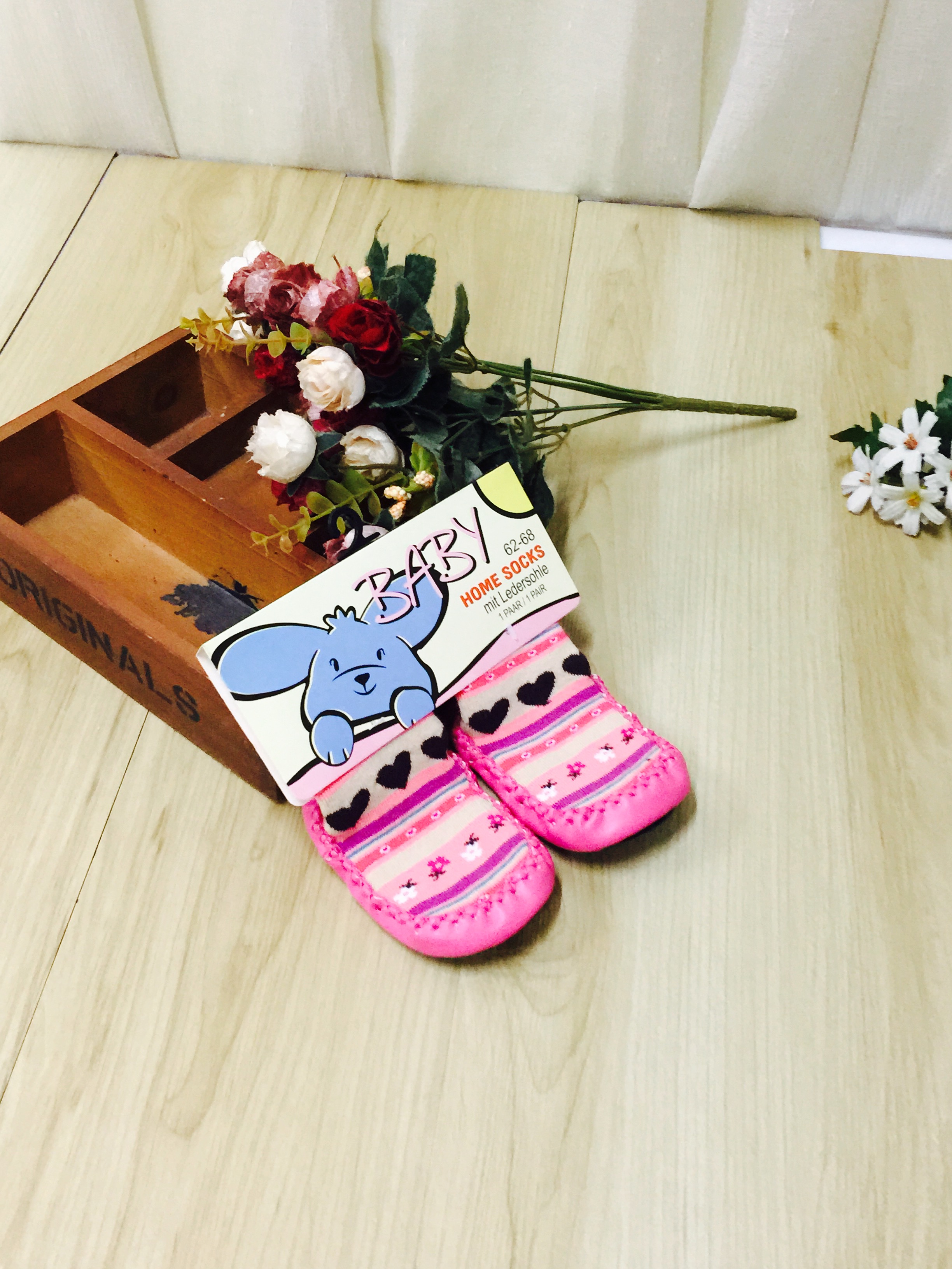 Cartoon floor socks for babies keep warm thumbnail