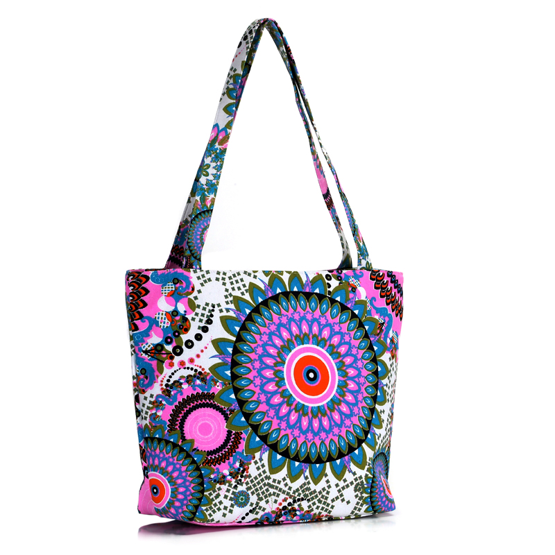 Close-up focusing on the inner structure of the canvas bag and its high-quality raw materials