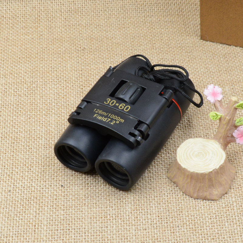Jinghui factory direct sales foldable 3060 black binocular outdoor travel necessary telescope