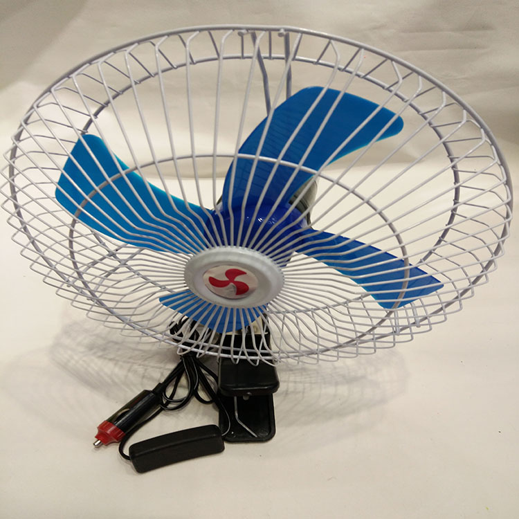 批发车载12V24V10寸摇头夹子开关风扇